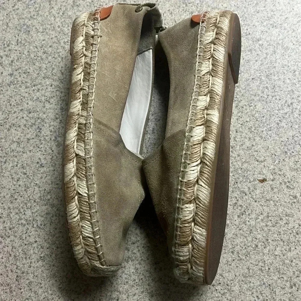 Rag and bone women’s tan suede leather espadrilles size 37.5/7 - Picture 6 of 8